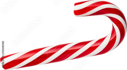 Candy Cane isolated on transparent background photo