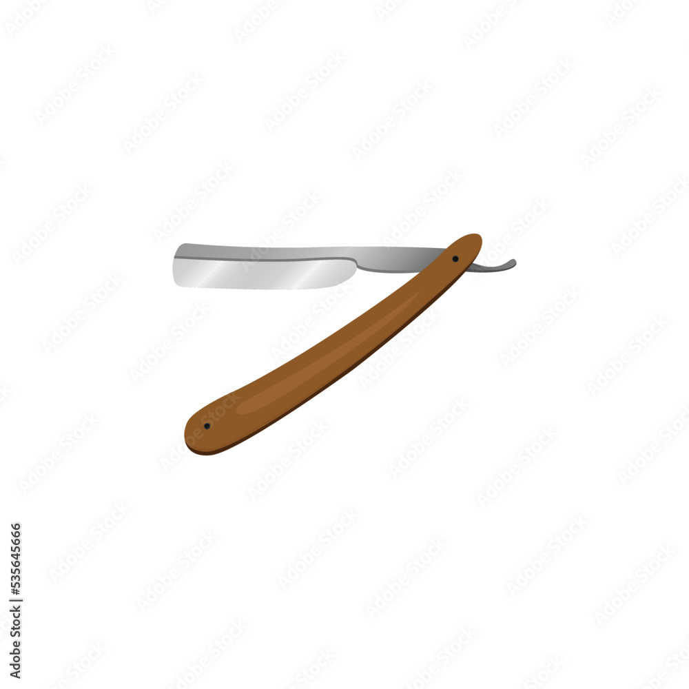 Old straight razor vector art and graphics Old straight razor vector art and graphics