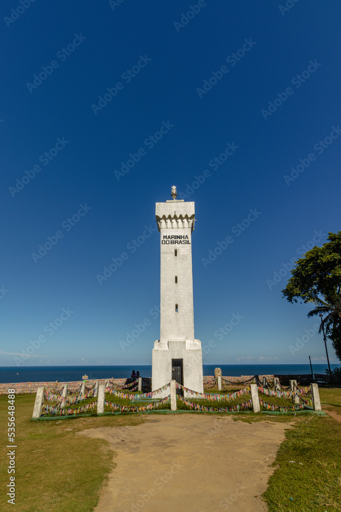 lighthouse in the city of Porto Seguro, State of Bahia, Brazil