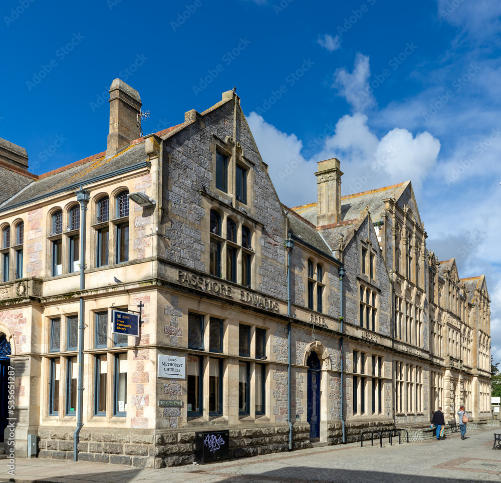 The Free Library and Central Technical Schools in Truro. 