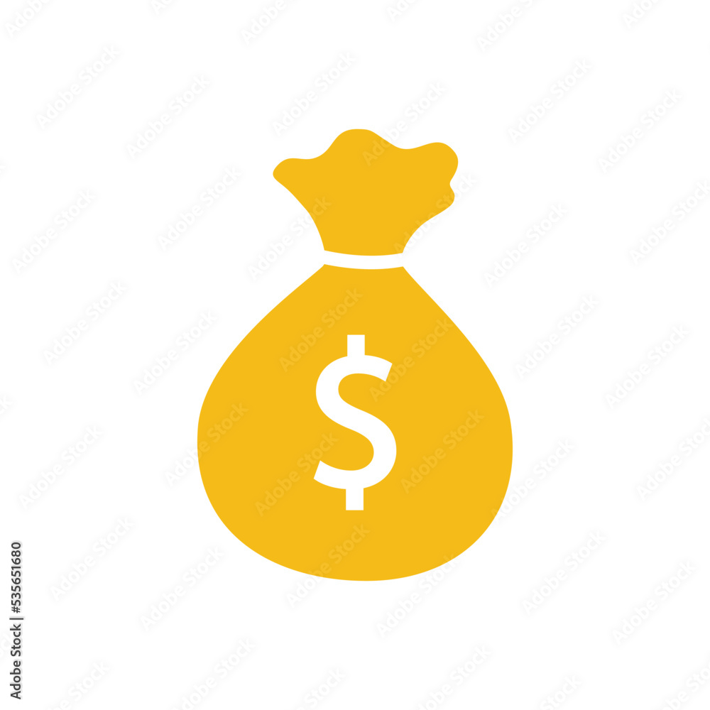 Money bag with dollar symbol Money bag with dollar symbol