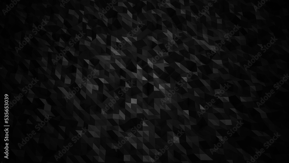 Fototapeta premium 3D Futuristic triangles background Abstract geometric grid pattern