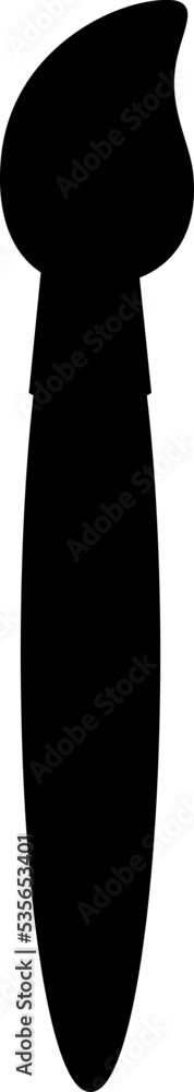 Paintbrush, art tool - vector silhouette picture for logo or pictogram. Paint brush - sign or icon Paintbrush, art tool - vector silhouette picture for logo or pictogram. Paint brush - sign or icon