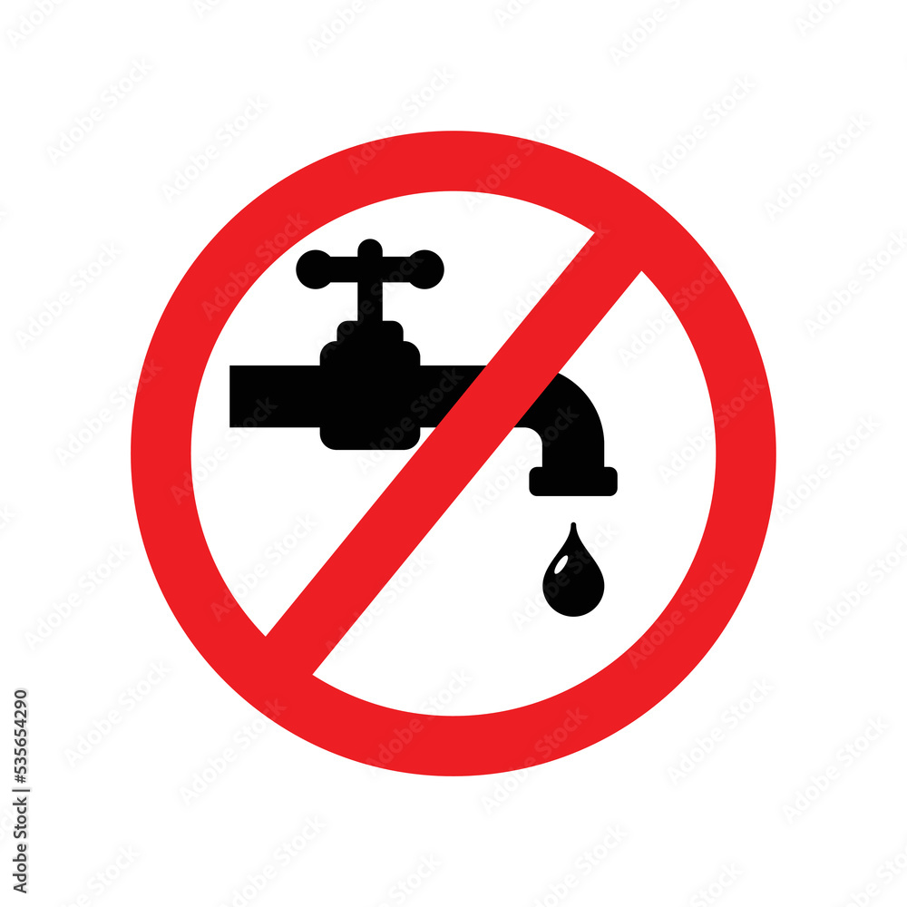 classic no water faucet tap symbol sign classic no water faucet tap symbol sign