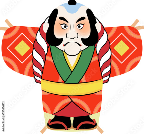 奴凧_ベクターイラスト