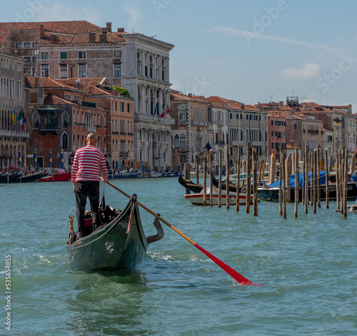 Gondola that transports tourists on vacation in Venice © pierluigipalazzi