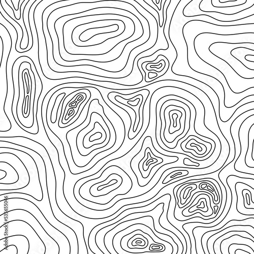 illustration of topographic map