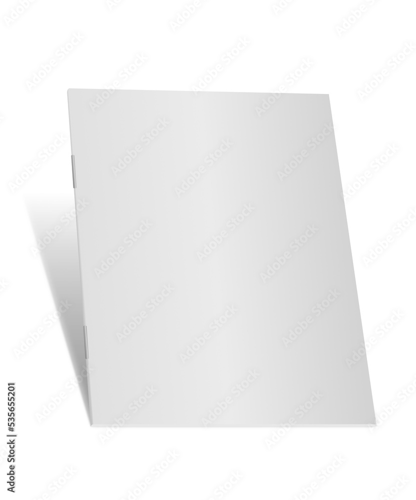 Blank white book