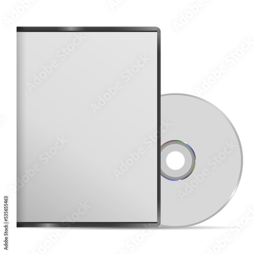 Фототапет Blank DVD case and disc