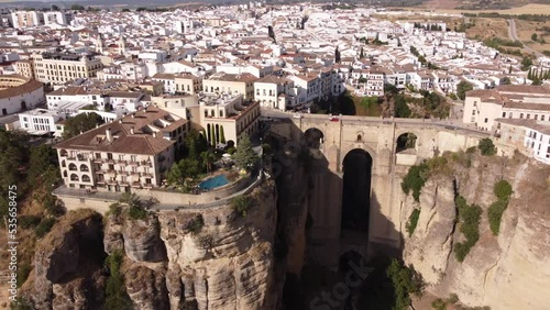 Ronda - Spain. Aerial view 4K.