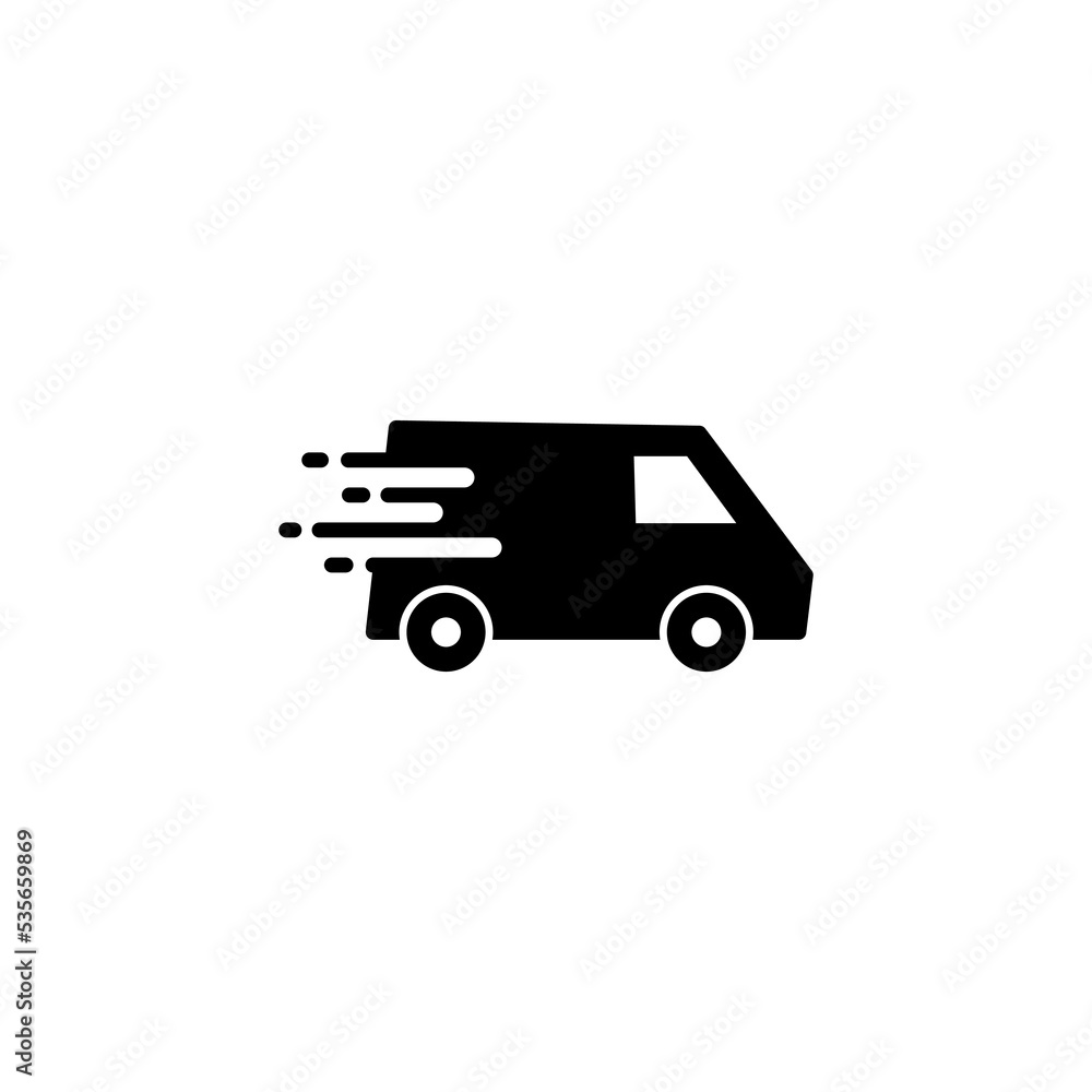 Delivery truck icon vector for web and mobile app. Delivery truck sign and symbol. Shipping fast delivery icon Delivery truck icon vector for web and mobile app. Delivery truck sign and symbol. Shipping fast delivery icon