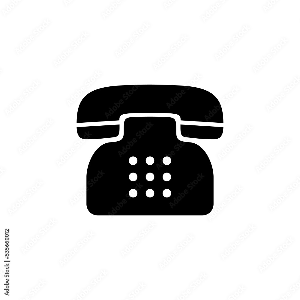 Telephone icon vector for web and mobile app. phone sign and symbol Telephone icon vector for web and mobile app. phone sign and symbol