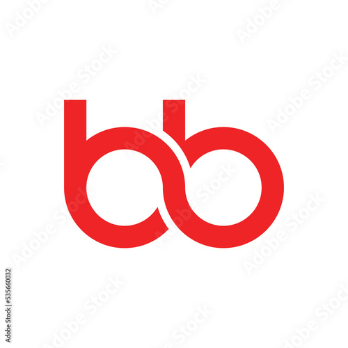 Letter BB logo design. Abstract BB logo design