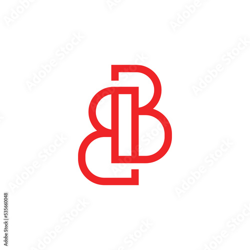 Letter BB logo design. Abstract BB logo design
