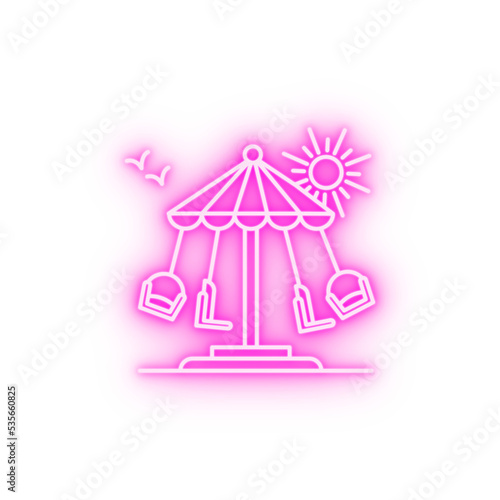 Carousel line neon icon © rashadaliyev