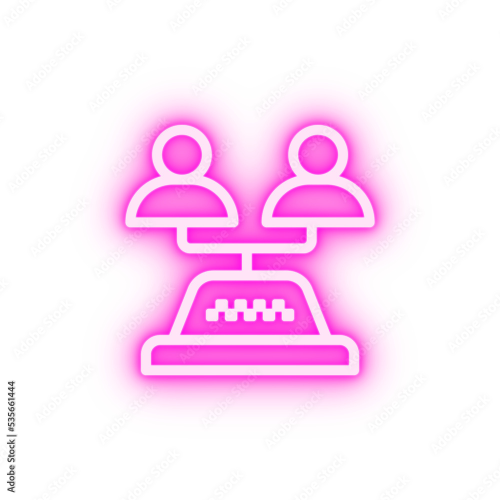 Sharing neon icon Sharing neon icon