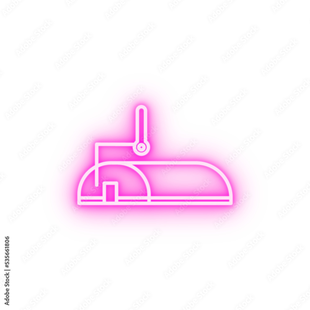 smart farm greenhouse neon icon smart farm greenhouse neon icon