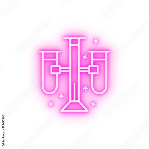 Fototapeta kuchenna Chemistry lab Einstein neon icon