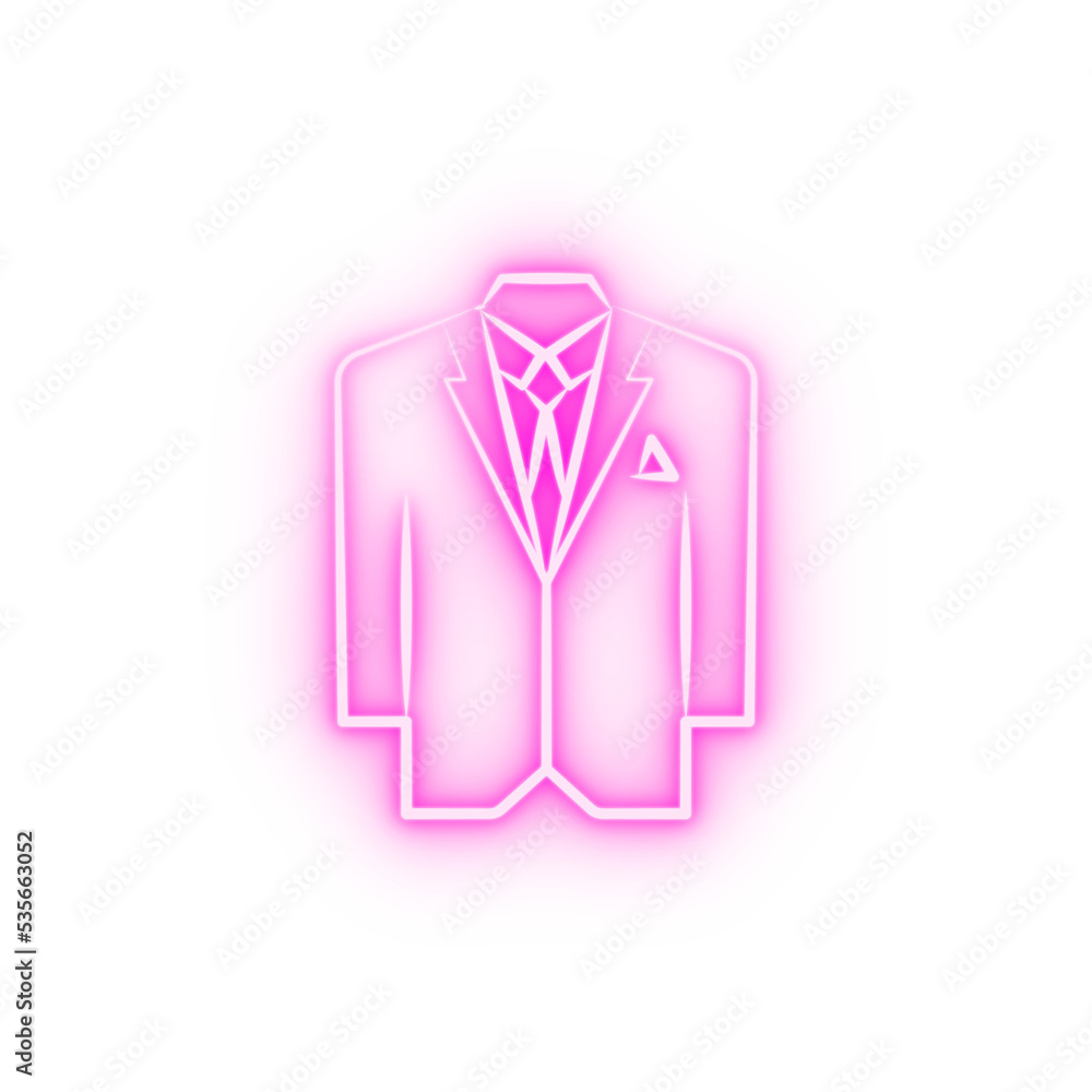gang criminal costume neon icon gang criminal costume neon icon