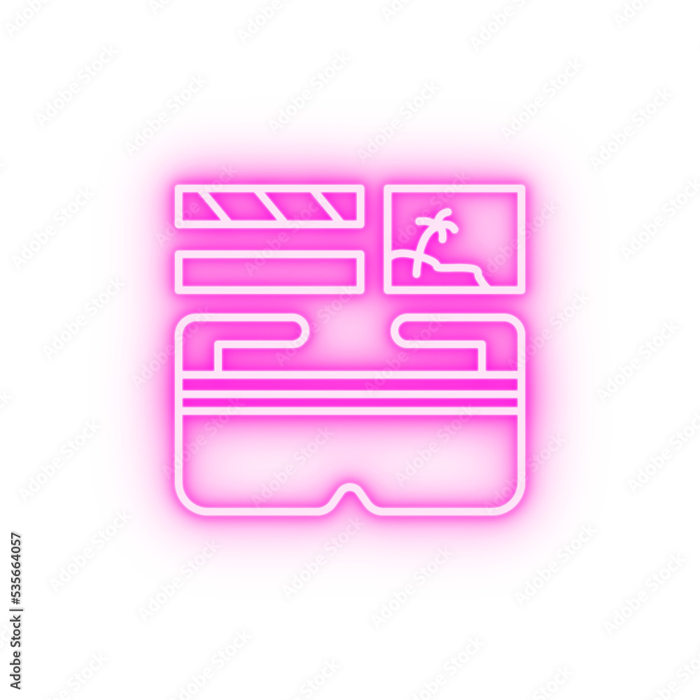 Gadget augmented reality neon icon Gadget augmented reality neon icon