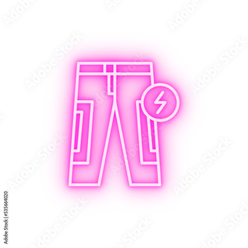 Gadget pants neon icon