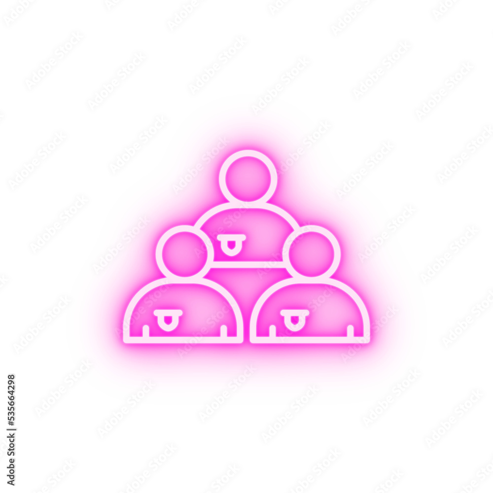 Team football neon icon Team football neon icon