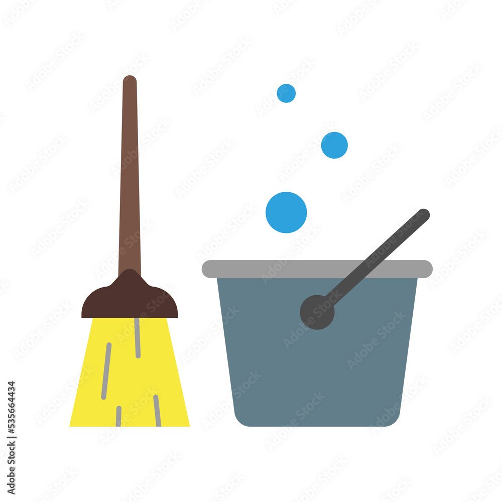 Housekeeping colored icon. Simple colored element illustration