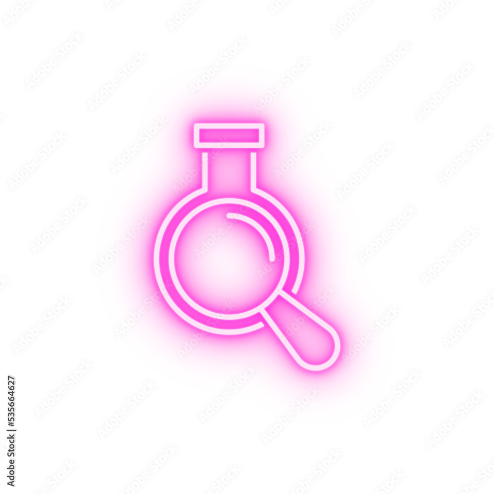 Book headphone neon icon Book headphone neon icon