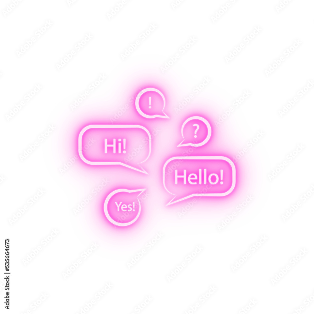 language learning 2 colored line neon icon language learning 2 colored line neon icon