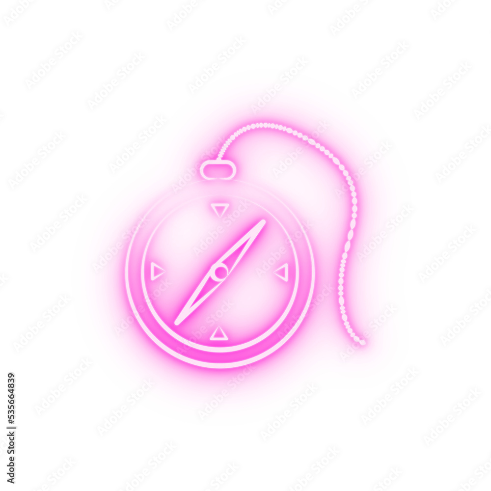 compass desert neon icon compass desert neon icon