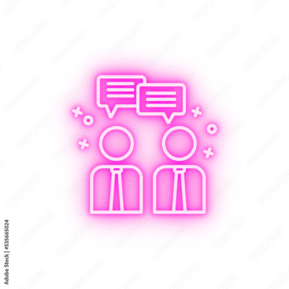 Chat conversation bubble neon icon Chat conversation bubble neon icon