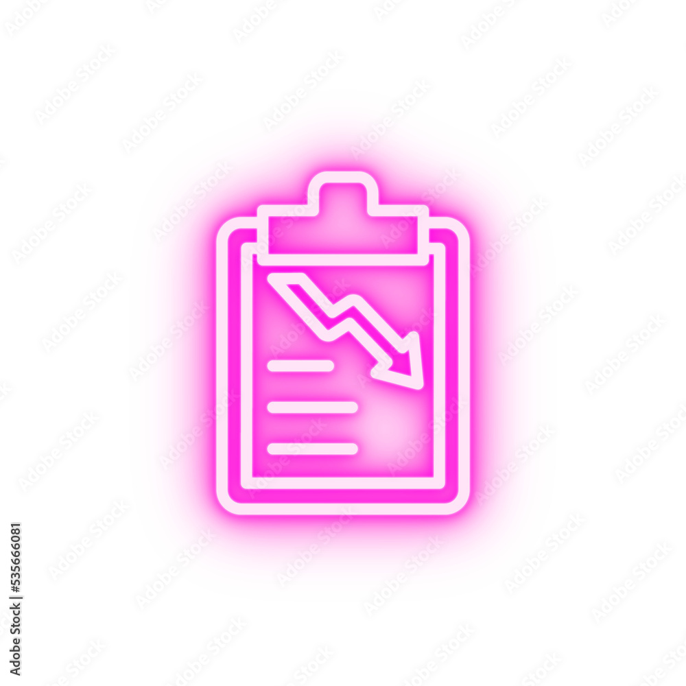 document chat arrow neon icon document chat arrow neon icon