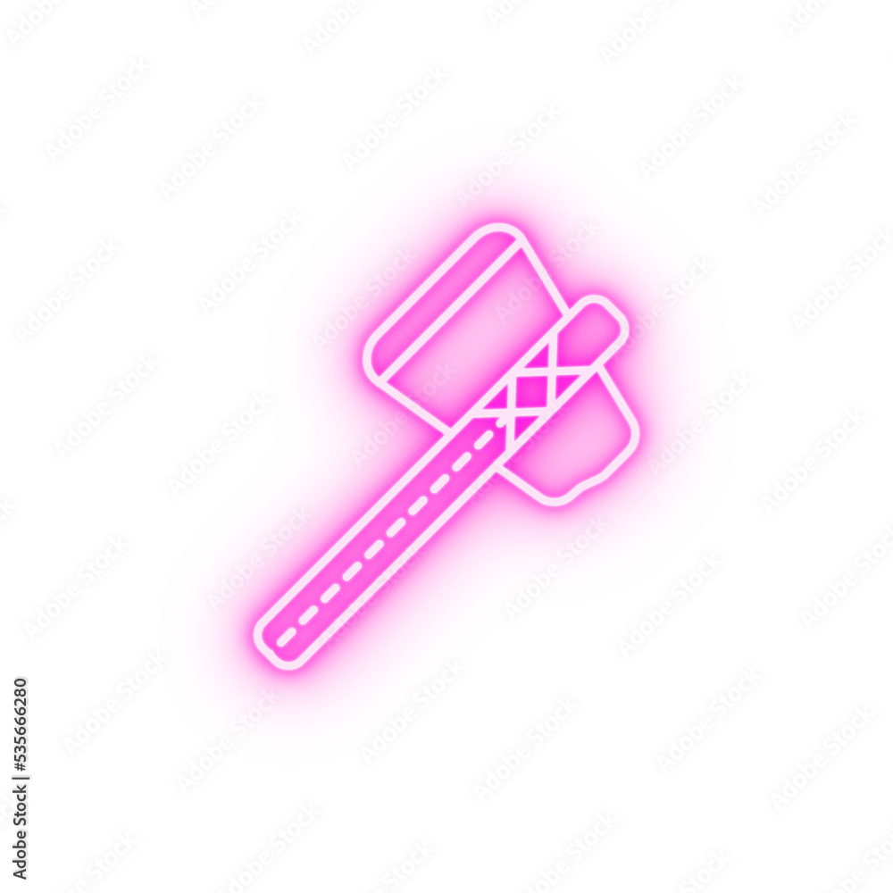 stone axe antiques neon icon stone axe antiques neon icon