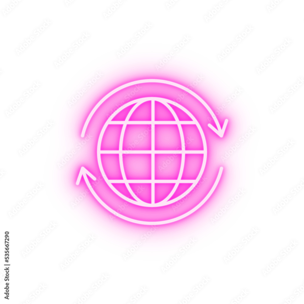 Arrows neon icon Arrows neon icon
