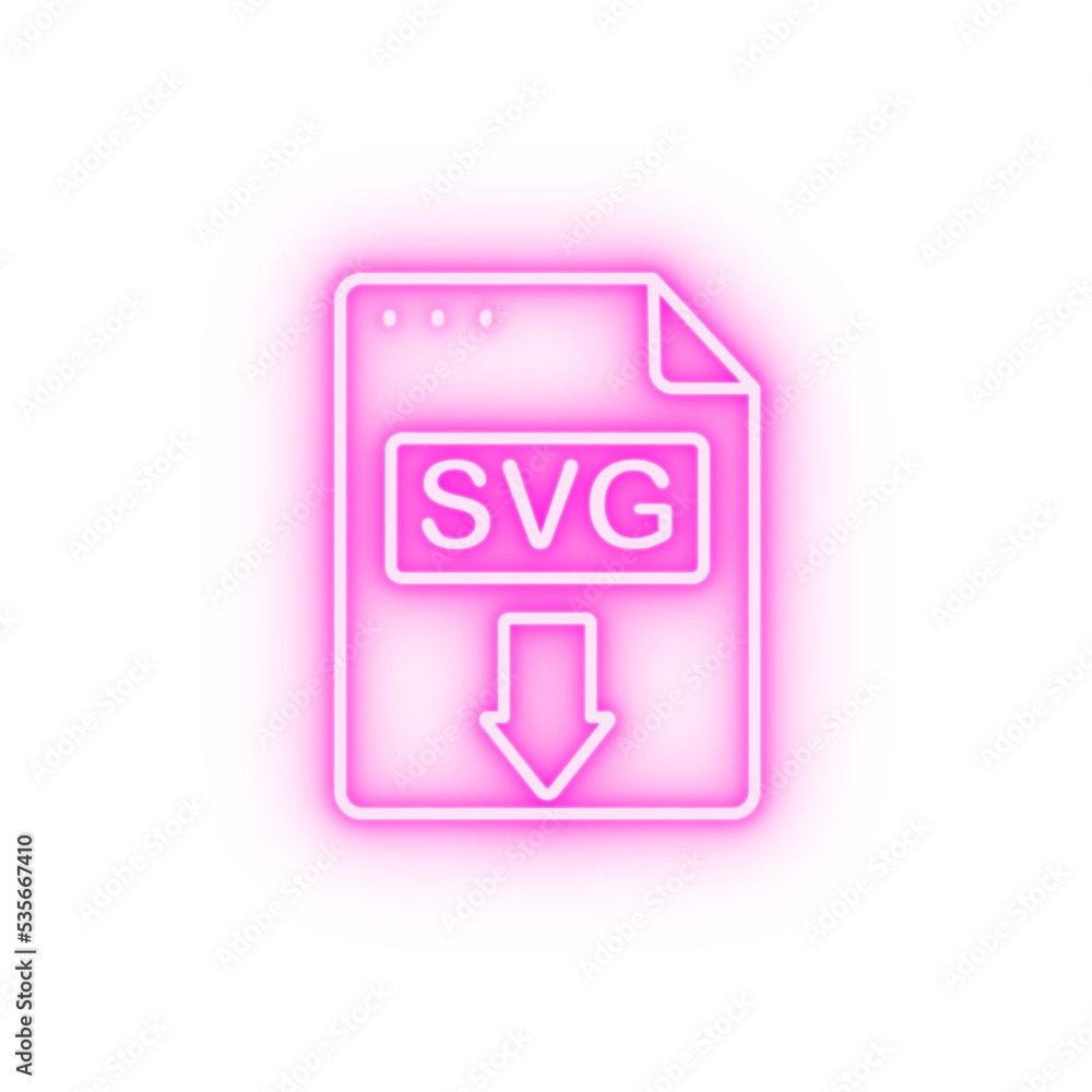 File document SVG neon icon File document SVG neon icon