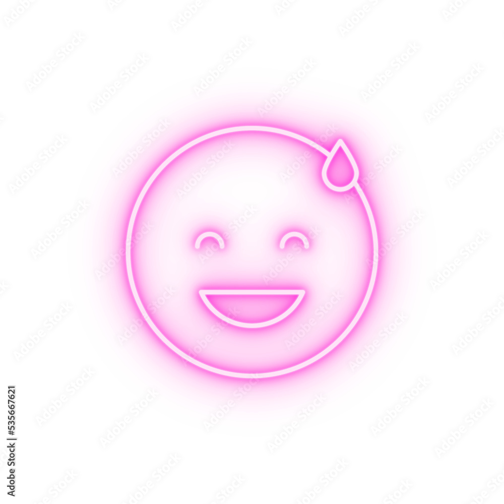 Hug emotions neon icon Hug emotions neon icon