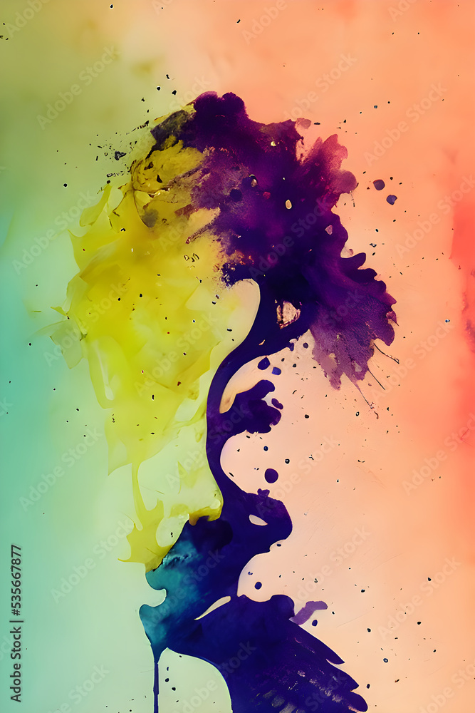 Obraz premium A tree - Abstract Digital Art