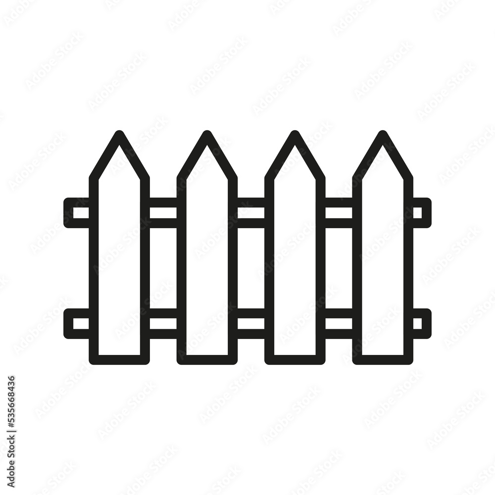 fence icon. Childish style. Vector illustration. Stock image. fence icon. Childish style. Vector illustration. Stock image.