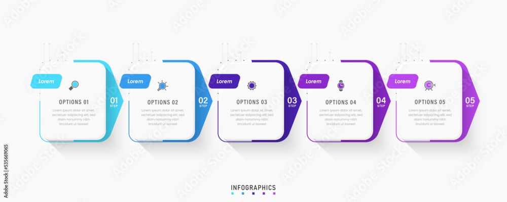 Vector Infographic label design template with icons and 5 options or steps. Can be used for process diagram, presentations, workflow layout, banner, flow chart, info graph. Vector Infographic label design template with icons and 5 options or steps. Can be used for process diagram, presentations, workflow layout, banner, flow chart, info graph.