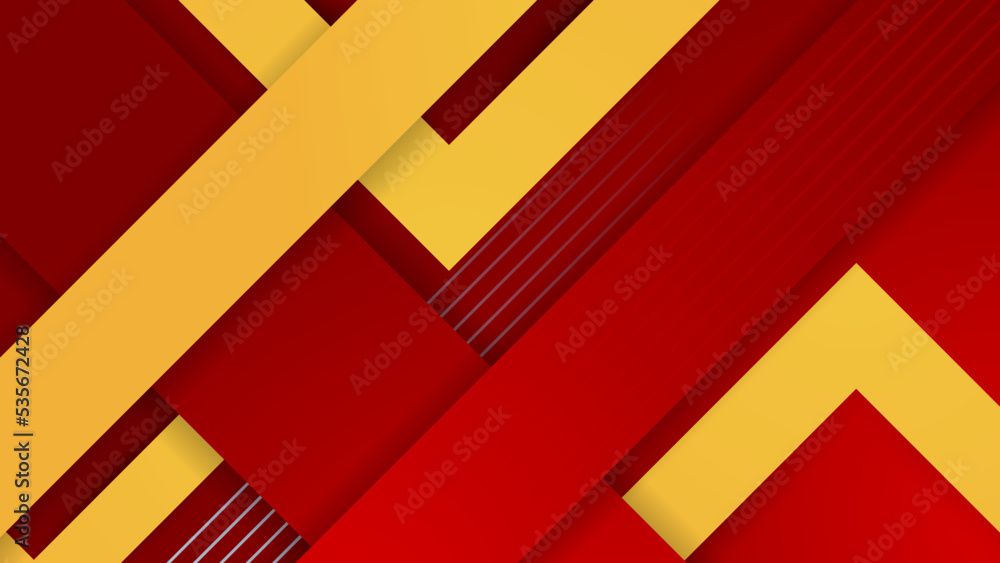 Abstract red and yellow background. Design for poster, template on web ...