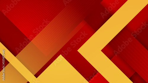 Yellow and red abstract grunge background with halftone style.