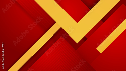Yellow and red abstract grunge background with halftone style.