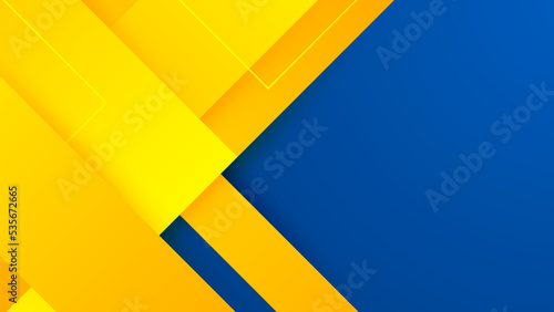 Modern blue and yellow orange abstract background for business presentation and corporate concept