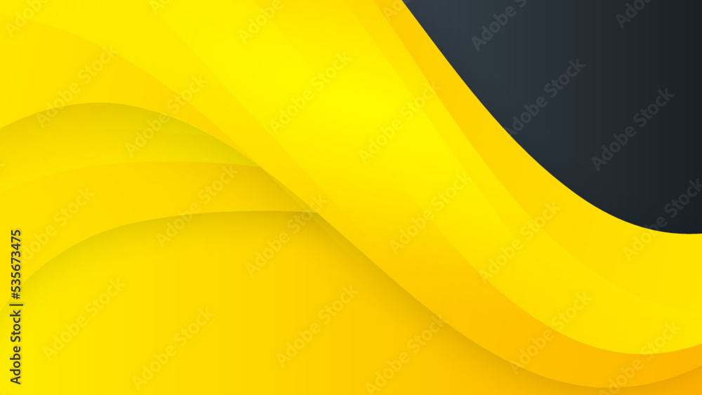 Yellow-black background in sport design style Vector Image