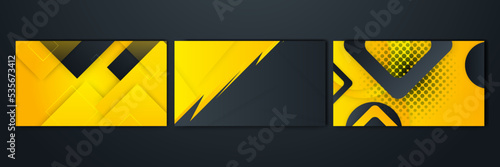 Modern black and yellow orange background. Black Sports Background with Lines and Shape. Abstract Background