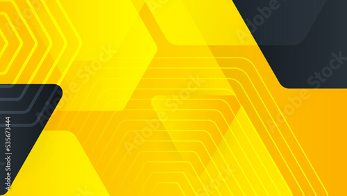 Modern black and yellow orange background. Black Sports Background with Lines and Shape. Abstract Background