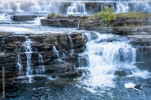 Grand Falls On Mississippi River in Almonte  Ontario  Canada