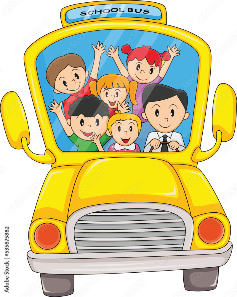 School Bus Vector Illustration School Bus Vector Illustration