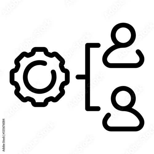 organization line icon