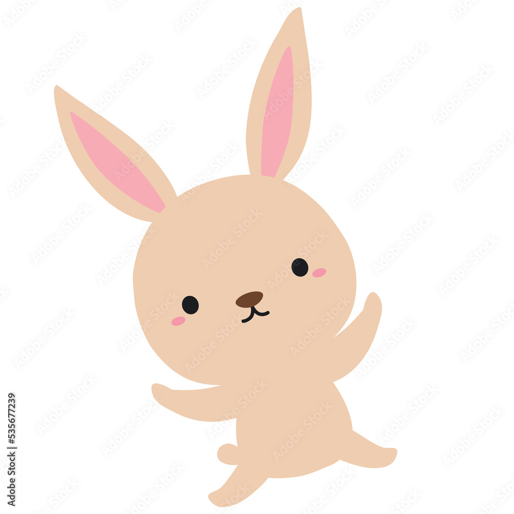 かわいい うさぎ キャラクター ポーズ イラスト03 かわいい うさぎ キャラクター ポーズ イラスト03